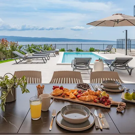 Βίλα Seaview Elza With Heated Pool, Summer Kitchen, Gym, Seaviews