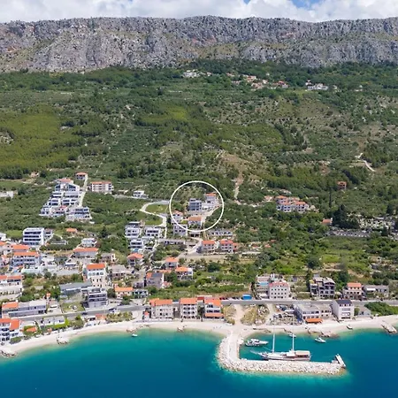 Villa Seaview Elza With Heated Pool, Summer Kitchen, Gym, Seaviews