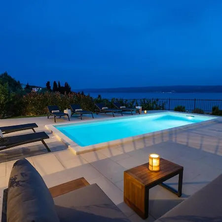 Seaview Elza With Heated Pool, Summer Kitchen, Gym, Seaviews Βίλα